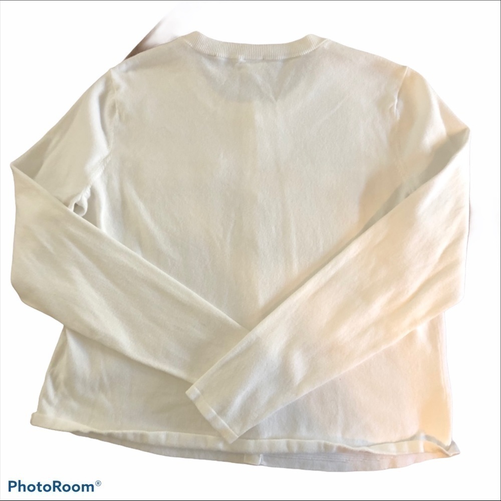 CAbi White Ribbed Button-Front Cardigan - Picture 2 of 5